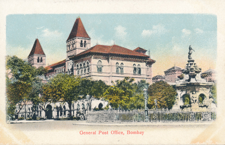 Bombay, India Post Office Post Card