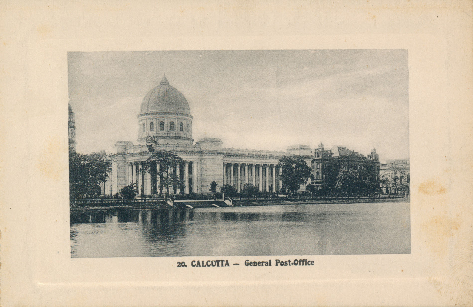 Calcutta, India Post Office Post Card
