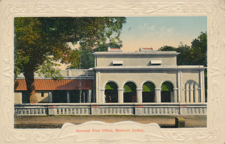 Meerutt, India Post Office Post Card