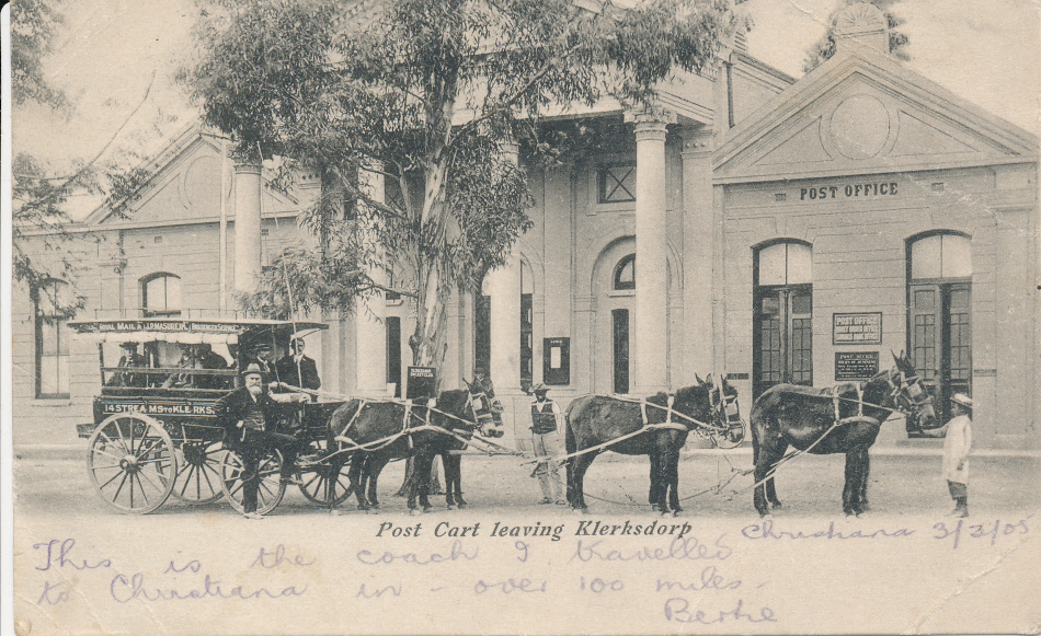 South Africa,Klerksdorp Post Office Post Card