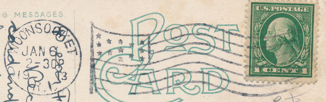 Woonsocket, Rhode IslandPost Office Post Card