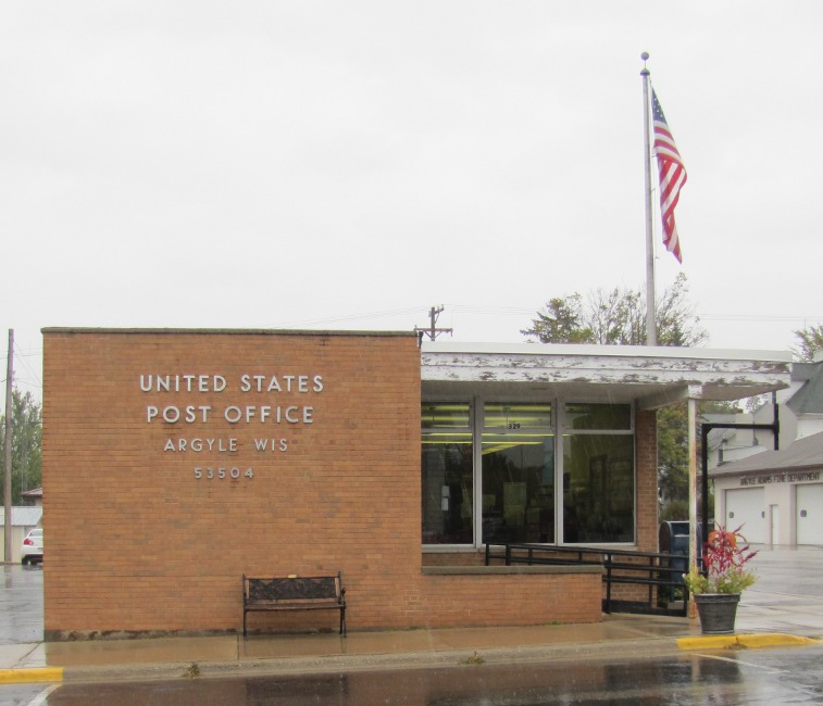 US Post Office Argyle, Wisconsin