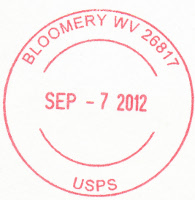 US Post Office Bloomery, West Virginia