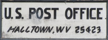 US Post Office Halltown, West Virginia